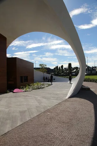 A Maggie's Centre, designed by Snøhetta, opened in Aberdeen, Scotland, on September 23.