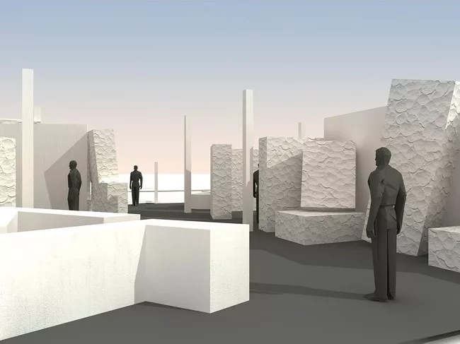 Rendering for Frieze Projects space