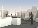 Rendering for Frieze Projects space
