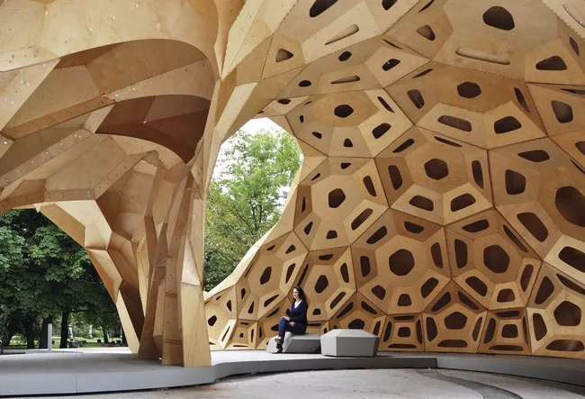 ICD/ITKE Research Pavilion (2011)<br />Achim Menges and Jan Knippers<br />
