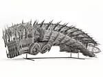 Twisted Dump Truck, counterclockwise, scale model 1:5 (2011)<br />Wim Delvoye