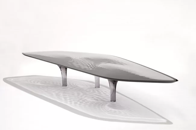 Liquid Glacial 'Smoke' Coffee Table (2012)<br />Zaha Hadid<br />Patrick Schumacher