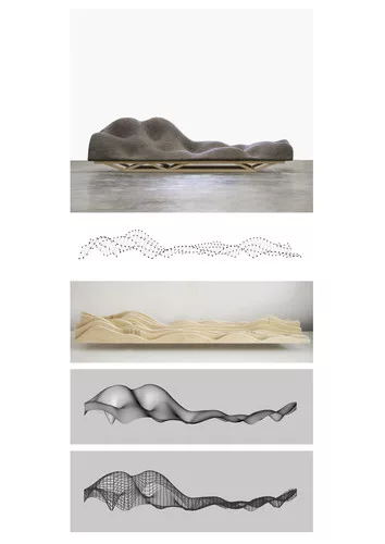 <p>Brain Wave Sofa process image (2010)<br />Lucas Maassen<br />Dries Verbruggen</p>