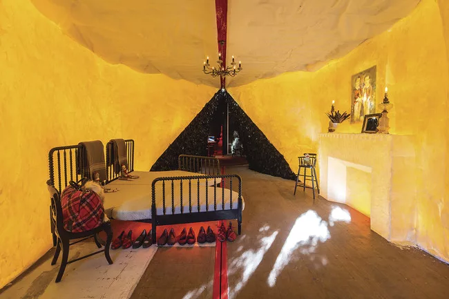 <p>Bittertang's 'Walls of Wax' is this year's BOFFO Building Fashion installation, located at Pier 57 (11th Avenue and 15th Street) in Manhattan. It features menswear designer Michael Bastian’s 