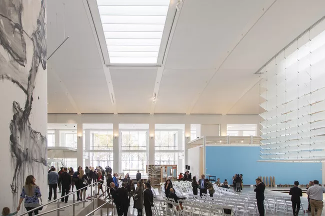 View looking east through the museum's main hall.