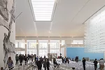 View looking east through the museum's main hall.