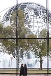 View of the Unisphere from the museum's main hall.