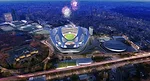 The new national stadium of Japan, by Zaha Hadid Architects, will be built for the 2020 summer Olympics in Tokyo.
