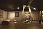 A full-scale construction of one of Jean Prouvé's demountable houses.  Designed in 1945, the 8x8-meter house has been assembled with parts from  the Prouvé factory by Galerie Patrick Seguin.