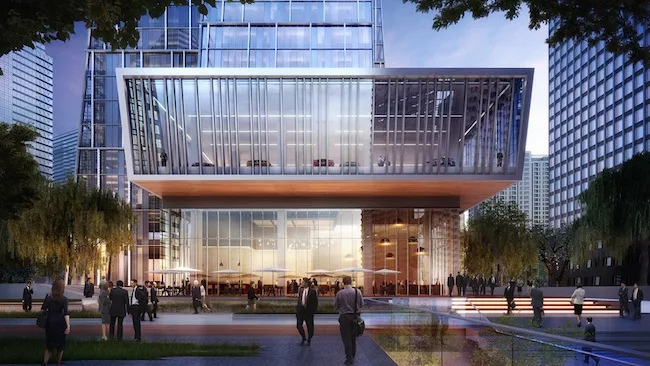 Renderings of KPF's Sequis Centre Tower