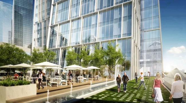 Renderings of KPF's Sequis Centre Tower