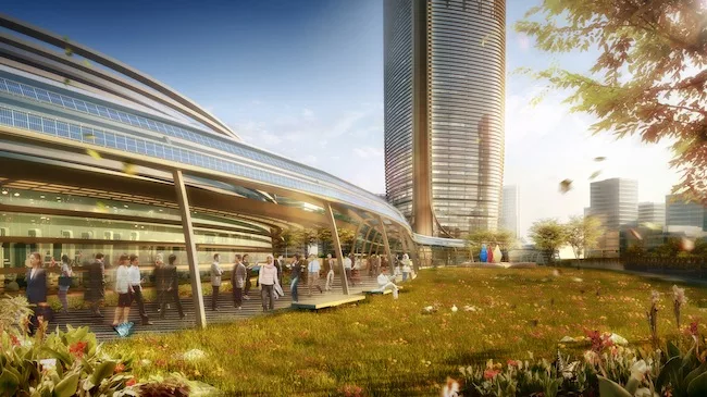 Renderings of SOM's Pertamina Energy Tower