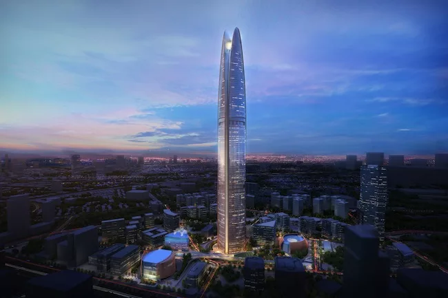 Renderings of SOM's Pertamina Energy Tower