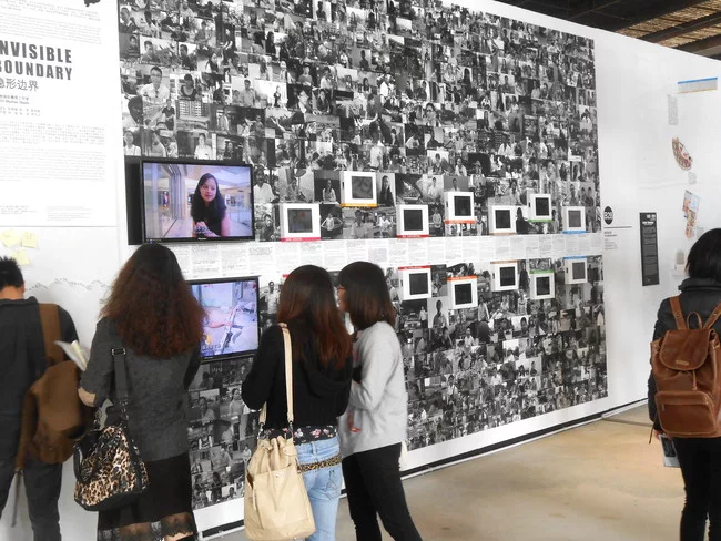 A display by Zeng Guansheng of Mozhao Studio looks at one of Shenzhen’s changing internal boundaries.
