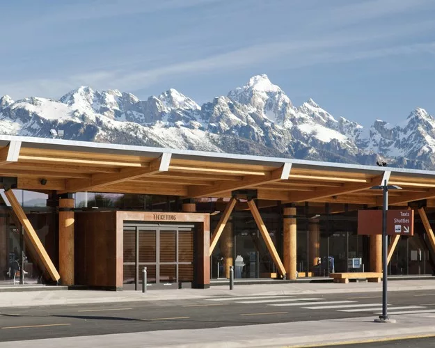 <p><strong>For Architecture: </strong></p><p>Jackson Hole Airport<br />Gensler
<br />Jackson, Wyoming</p>
