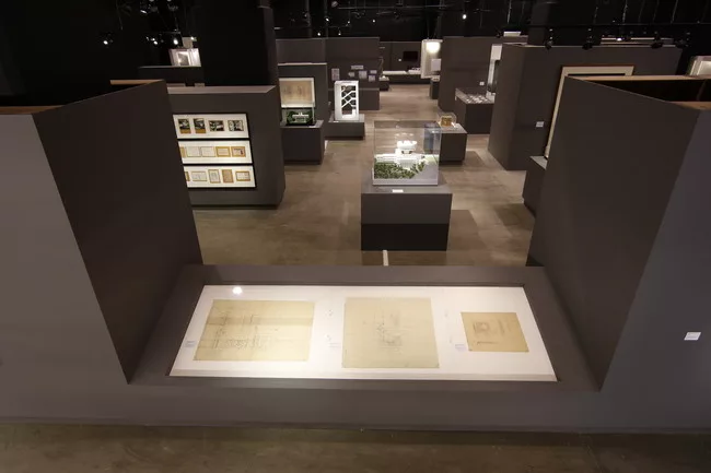 Installation view of <em>Building M+: The Museum and Architecture Collection.</em>