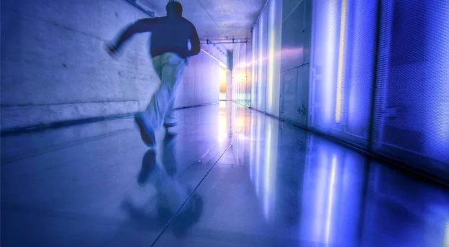<p>Film Still from <em>REM</em>:</p><p>Free running (a martial arts discipline akin to <em>parkour</em>) in OMA’s Casa da Música</p>
