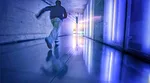 <p>Film Still from <em>REM</em>:</p><p>Free running (a martial arts discipline akin to <em>parkour</em>) in OMA’s Casa da Música</p>