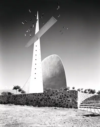 Guillermo Rossell de la Lama, Manuel Larrosa and Félix Candela. Open Chapel, 1959. Cuernavaca, Morelos.