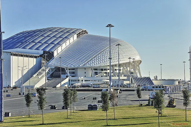 <strong>Fisht Olympic Stadium</strong><br /><strong>Architect: Populous </strong><br />The Fisht Olympic Stadium, which will house the opening and closing ceremonies, features a shell-like polycarbona