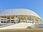 <strong>Fisht Olympic Stadium</strong><br /><strong>Architect: Populous </strong><br />The Fisht Olympic Stadium, which will house the opening and closing ceremonies, features a shell-like polycarbona