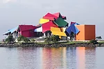 The biodiversity museum, which sits along Panama City’s Amador Causeway, is visible from great distances across the bay.