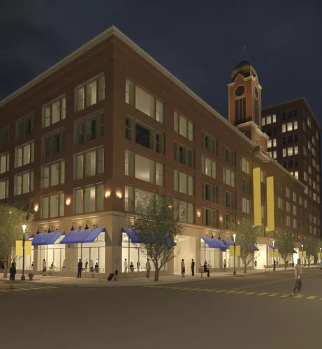 Under The Architectural Team's plan, the Sibley's building would gain  several hundred thousand  square feet of office space, nearly 200  apartments, an underground parking garage, street-level shops,