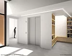 A rendering of Andrew Berman's addition to and renovation of SculptureCenter's building, a 1908 former trolley repair shop in New York City.