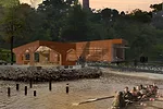 Both structures will be made of a latticed, weathering steel  skin, allowing for durability and permeability for floodwaters.