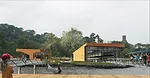 Both structures will be made of a latticed, weathering steel  skin, allowing for durability and permeability for floodwaters.