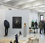 Andrew Feuerstein and Bret Quagliara designed a configuration of temporary exhibition spaces for the Independent Art Fair, which runs March 7-9 in New York City.