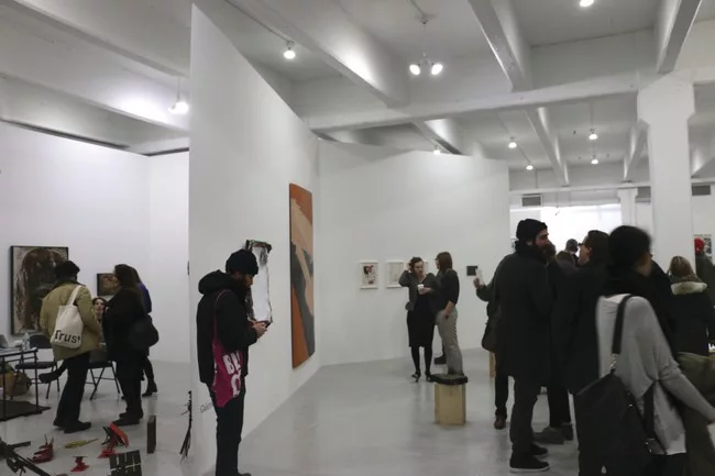 Andrew Feuerstein and Bret Quagliara designed a configuration of temporary exhibition spaces for the Independent Art Fair, which runs March 7-9 in New York City.