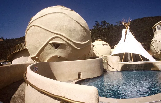 The Watsu Center at Harbin Hot Springs, in Middletown, California, designed by Eugene Tssui.