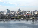 View of old city and Centro district from the Fortaleza de San Carlos de la Cabaña.