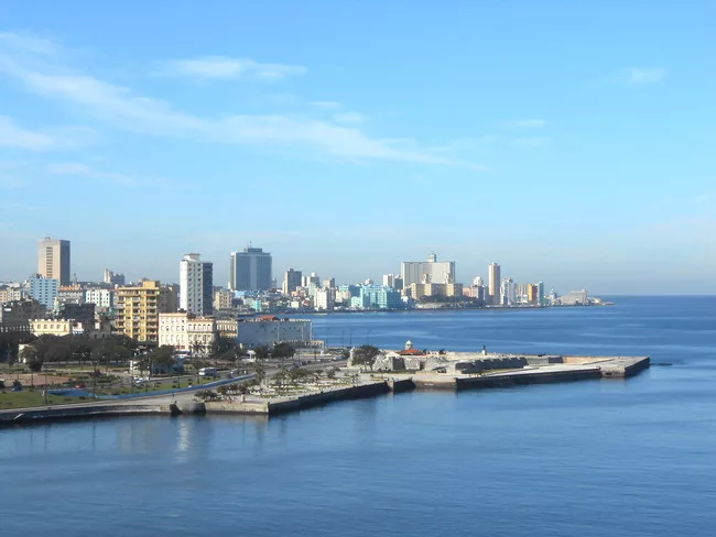 View of the Vedado district from the Fortaleza de San Carlos de la Cabaña.