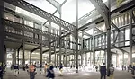 In July 2012, Dominique Perrault Architecture won a competition to  transform France's biggest post office into a mixed-use municipal and  commercial facility. The Poste Centrale du Louvre (Central Po