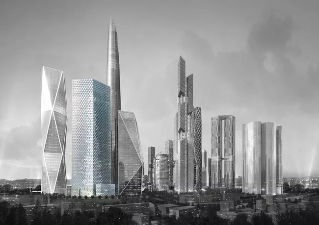 Perrault designed a 984-foot-tall skyscraper for the new Yongsan International Business District in Seoul, South Korea. Dubbed the Blade, it will contain offices and shops.