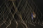 Kengo Kuma's bamboo installation is infused with the scent of Hinoki wood and Tatami mats.
