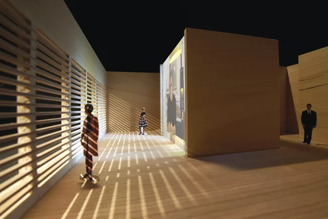 A maquette of Kogan's installation for <em>Where Architects Live</em>.