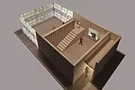 A maquette of Bellini's installation for <em>Where Architects Live</em>.