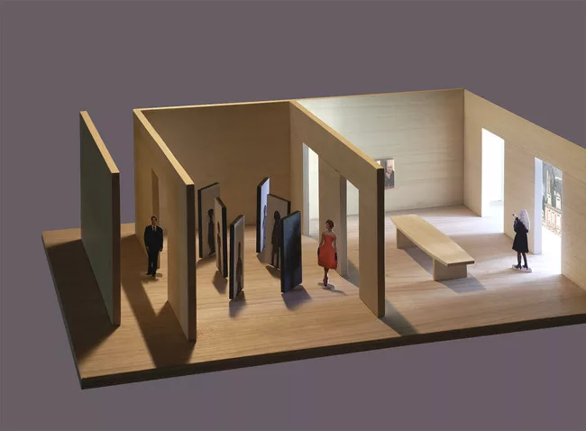 A maquette of the Fuksases' installation for <em>Where Architects Live</em>.