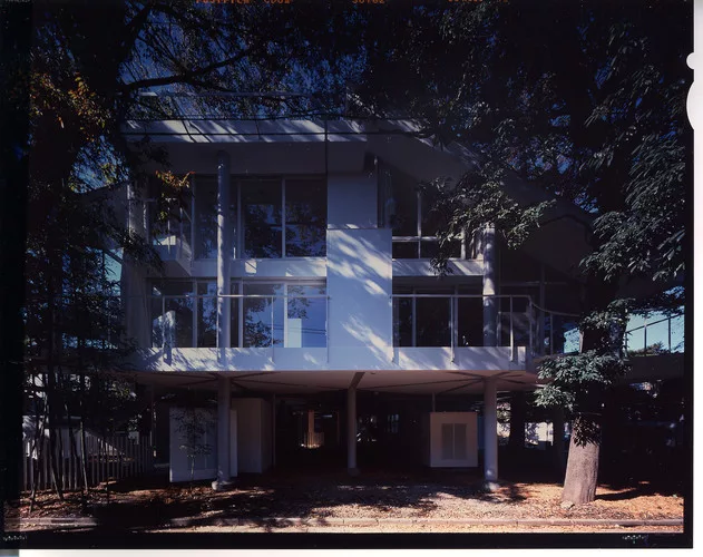 In 1997, Shigeru Ban designed the building where he lives, located in a tranquil Tokyo district.