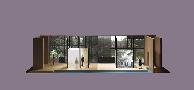 A maquette of Jain's installation for <em>Where Architects Live</em>.