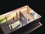 A maquette of Hadid's installation for <em>Where Architects Live</em>.