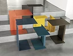 Konstantin Grcic’s 2002 Diana sidetable for ClassiCon in new colors.