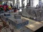 A model of the Italian Pavilion, planned for the Expo Milano 2015, on view during Milan’s Salone del Mobile last week. <br />
