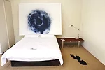 Gordon created 24 new wreath paintings and then displayed them around the house, now owned by the <a href='http://makcenter.org/sites/fitzpatrick-leland-house/' target='_blank'>MAK Center</a>.<br />