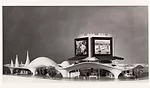 A model of the Kodak Pavilion.