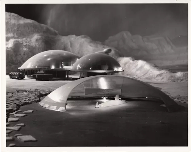 General Motors' Futurama exhibit envisioned a city 10,000 feet under the ocean, reached by atomic submarines.