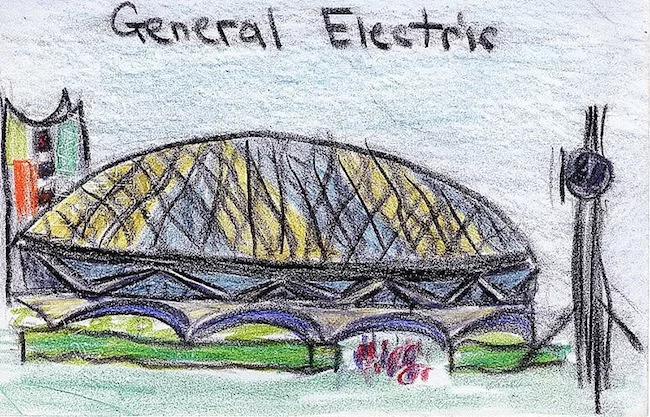 Architect Alexander Gorlin drew the General Electric pavilion during a childhood visit to the fair.